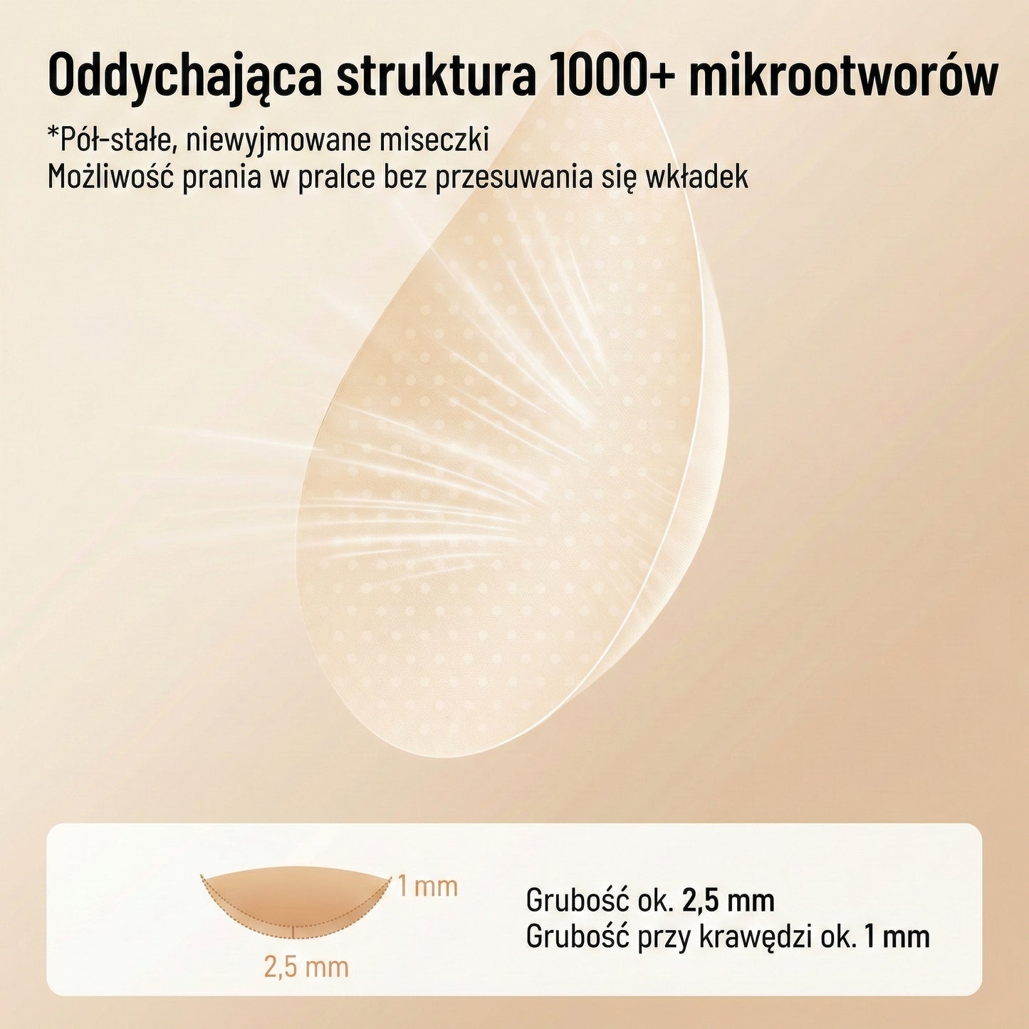 Biustonosz bez fiszbin z elastycznym podtrzymaniem