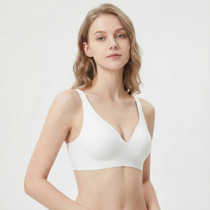 Bezszwowy biustonosz push-up Deep V