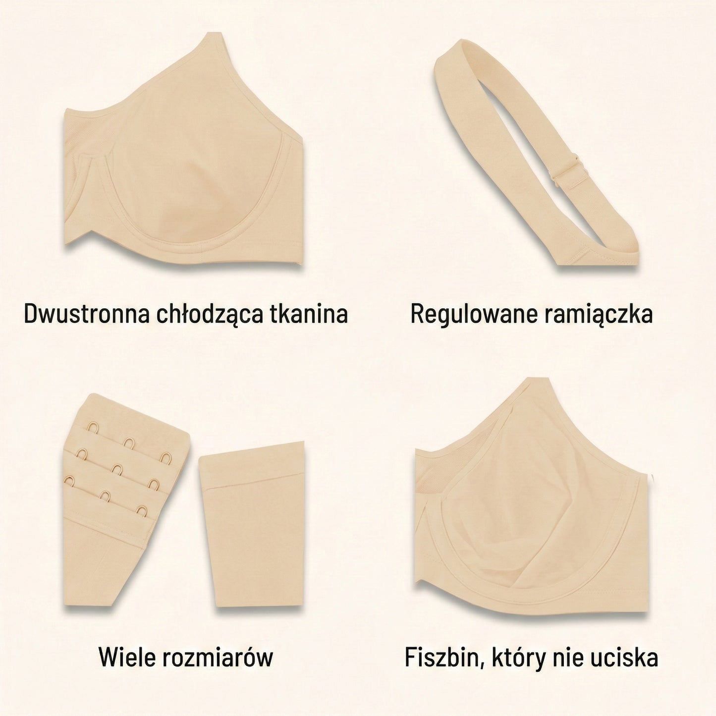 Biustonosz modelujący z pełnym kryciem
