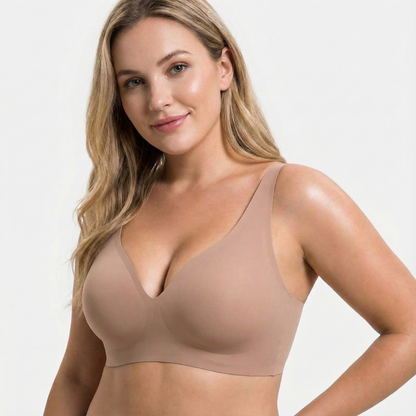 Bezszwowy biustonosz push-up Deep V